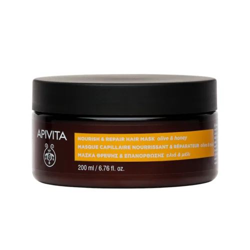 Apivita kaukė pažeistiems plaukams 200 ml – atkuriamoji plaukų priežiūra