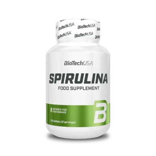 BioTech Spirulina 100 kaps. vienoje pakuotėje