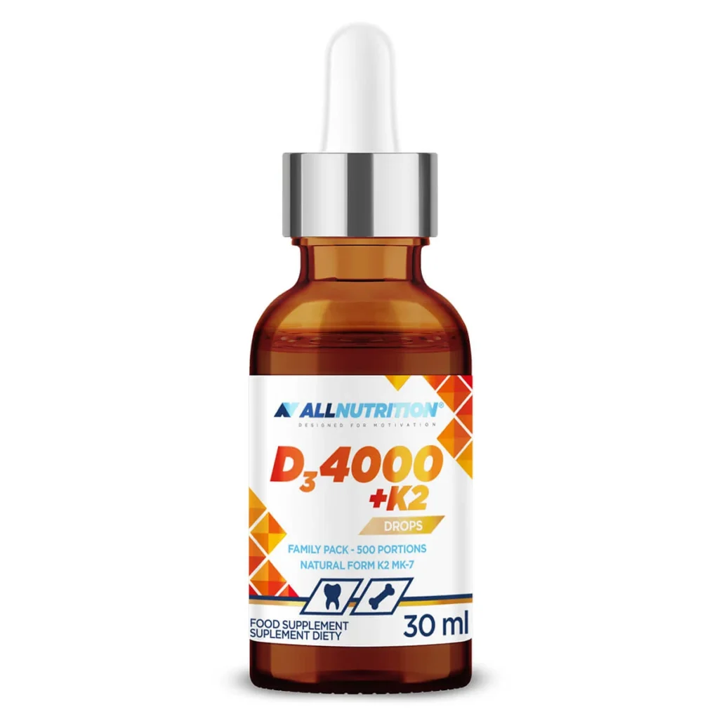Allnutrition D3 4000 + K2 drops 30 ml – vitaminas D3 ir K2 lašais