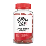 Ultra vit Apple Cider Vinegar svorio kontrolei 60 guminukų obuolių sidro acto papildas