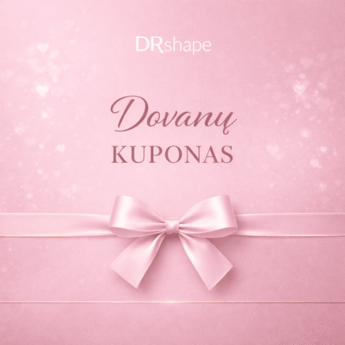 Drshape dovanų kuponas 20,25,50,100,150