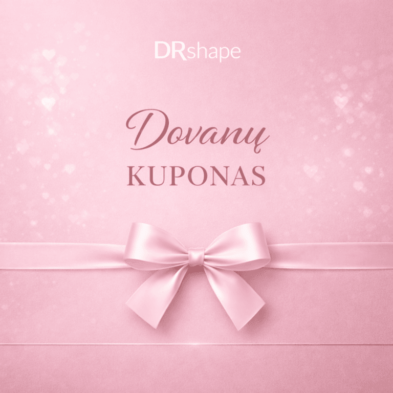 Drshape dovanų kuponas 20,25,50,100,150