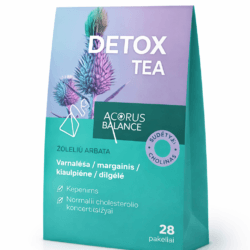 Detox tea žolelių arbata kepenims 28 pakeliai Acorus Balance