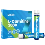 Vplab L-Carnitine 3000 riebalų deginimui 25 ml skystas L karnitinas shotas
