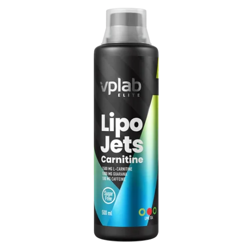 Vplab LipoJets Carnitine Lime-Tea 500 ml riebalų deginimui gėrimas su L karnitinu