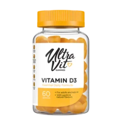 Ultra Vit Vitaminas D3 60 guminukų papildas su vitaminu D3