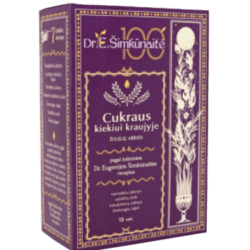 Cukraus kiekiui kraujyje žolelių arbata 15 pakelių Dr E Šimkūnaitė