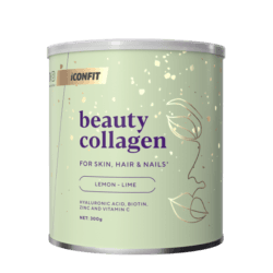 Iconfit Beauty Collagen kolagenas odai plaukams nagams citrinų ir laimo skonio 300g