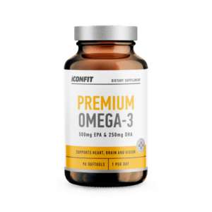 Omega 3 Premium Iconfit kapsulės 90 kaps
