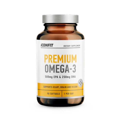 Omega 3 Premium Iconfit kapsulės 90 kaps