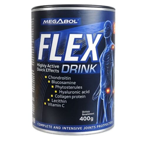 Flex Drink citrina Megabol sąnariams kolagenas gliukozaminas milteliai 400g