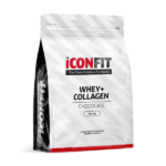 Iconfit Whey Collagen proteinas su kolagenu šokolado skonio 1kg
