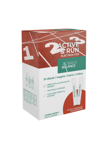 Active Run Electrolytes Acorus Balance geriamasis tirpalas 14x20 ml