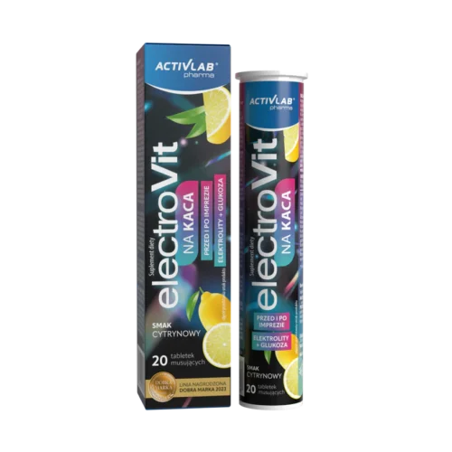 ElectroVit FOR HANGOVER Activlab elektrolitai citrinų skonio 20 tablečių
