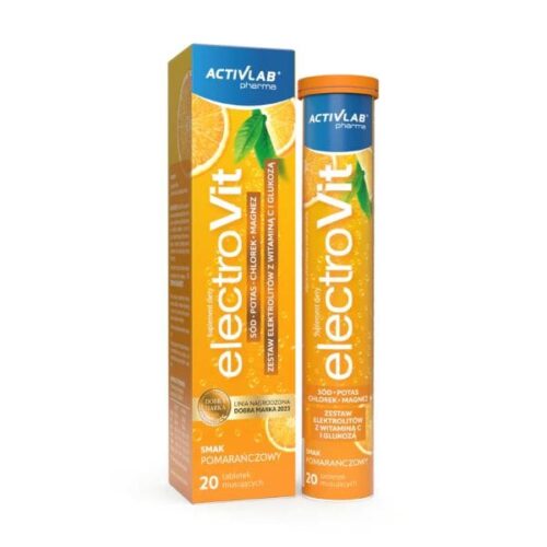 ElectroVit elektrolitai Activlab apelsinų skonio 20 tablečių