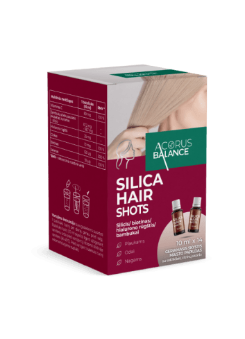 Silica Hair Shots Acorus Balance plaukams 14x10 ml