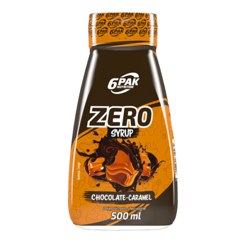 6PAK Nutrition Zero Syrup 500 ml becukris sirupas chocolate caramel