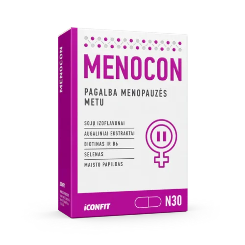 ICONFIT Menocon papildas menopauzei 30 kapsulių
