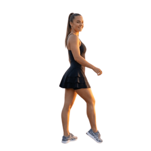 sportinė suknelė moterims juoda DR Flow
