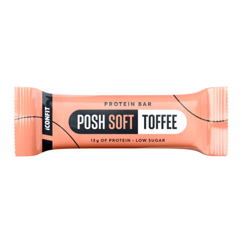 ICONFIT Posh Soft baltyminis batonėlis 40 g mažai cukraus Toffe