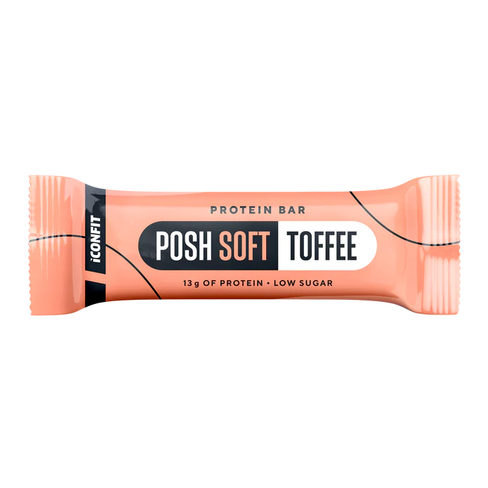 ICONFIT Posh Soft baltyminis batonėlis 40 g mažai cukraus Toffe