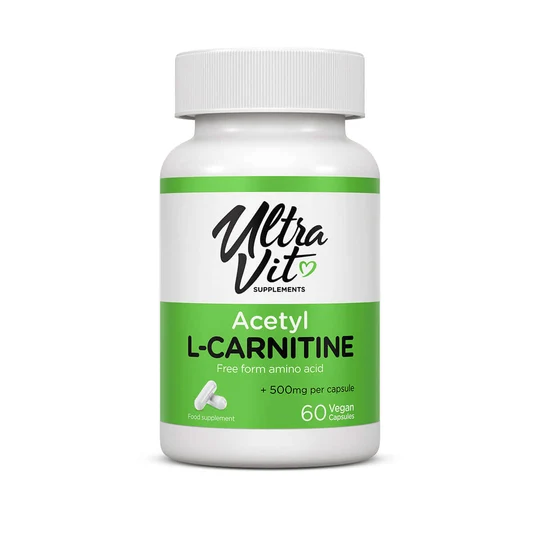 UltraVit Acetyl L-Carnitine 500 mg 60 veganiškų kapsulių