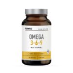 ICONFIT Omega 3, 6 ir 9 su vitaminu E. Minkštoji kapsulė 1000 mg, 90 kapsulių