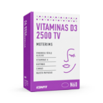 ICONFIT vitaminas D3 moterims 2500 TV 60 kapsulių LT (blisteris)